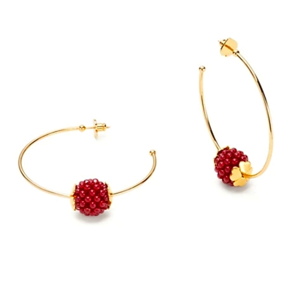 Kate Spade BNWT very berry hoops - Picture 1 of 5
